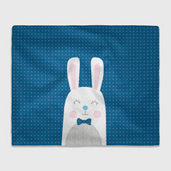 Плед флисовый Мистер кролик, цвет: 3D-велсофт