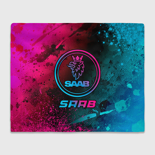 Плед Saab - neon gradient / 3D-Велсофт – фото 1