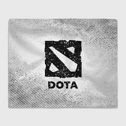 Плед флисовый Dota с потертостями на светлом фоне, цвет: 3D-велсофт