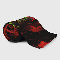 Плед флисовый Slipknot череп, цвет: 3D-велсофт — фото 2