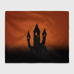 Плед флисовый Halloween - замок ведьм, цвет: 3D-велсофт