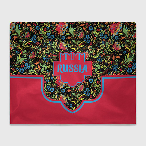 Плед Россия-красивая страна цветов и узоров / 3D-Велсофт – фото 1
