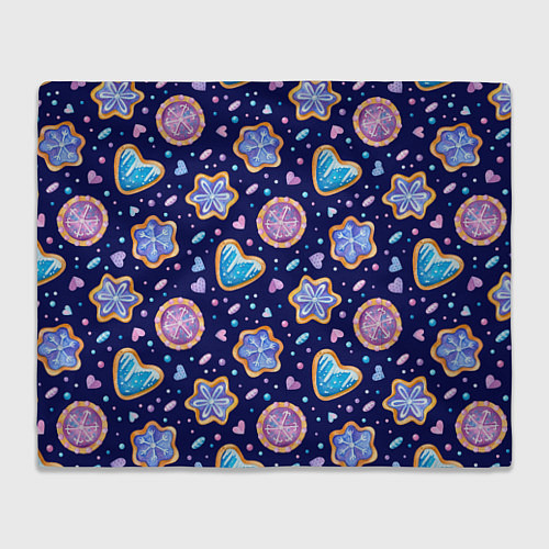 Плед Новогоднее печение / 3D-Велсофт – фото 1