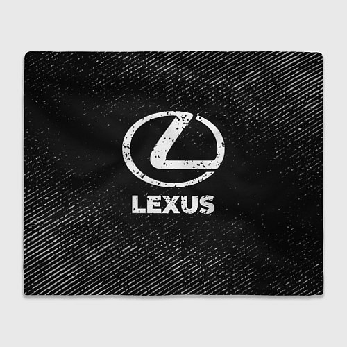 Плед Lexus с потертостями на темном фоне / 3D-Велсофт – фото 1