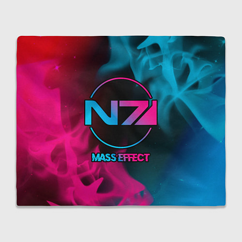 Плед Mass Effect - neon gradient / 3D-Велсофт – фото 1