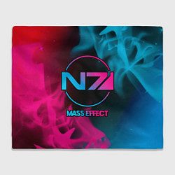 Плед Mass Effect - neon gradient