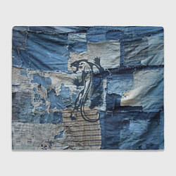 Плед флисовый Cotton Rag - Patchwork -Tiger, цвет: 3D-велсофт