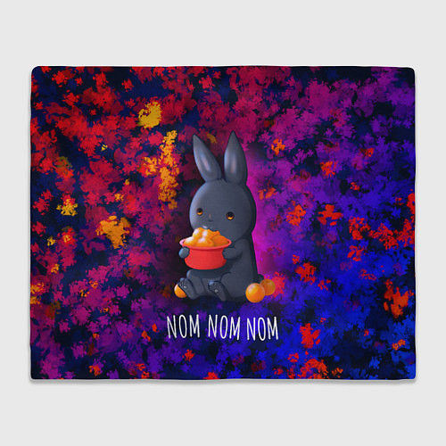Плед Кролик с мандаринами - Nom nom nom / 3D-Велсофт – фото 1