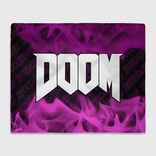 Плед Doom pro gaming: надпись и символ / 3D-Велсофт – фото 1