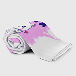 Плед флисовый Рита кошечка с сердечком, цвет: 3D-велсофт — фото 2