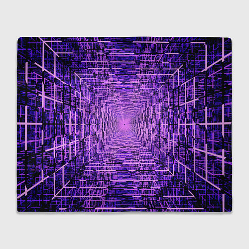 Плед Фантастические фиолетовые лучи / 3D-Велсофт – фото 1