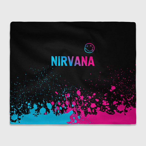 Плед Nirvana - neon gradient: символ сверху / 3D-Велсофт – фото 1