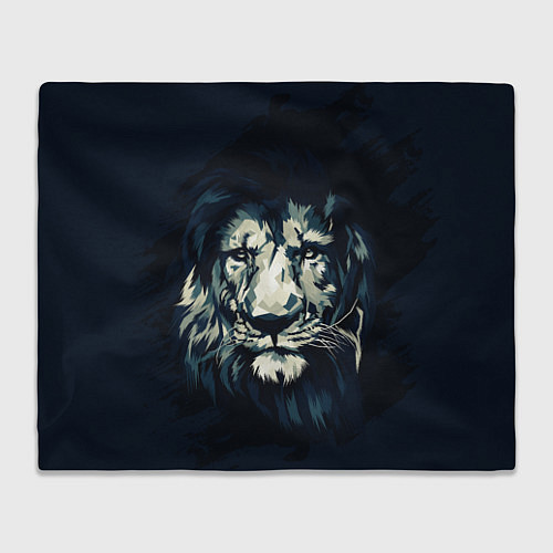 Плед Голова царя-зверей льва / 3D-Велсофт – фото 1