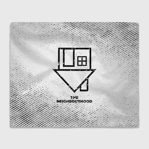 Плед The Neighbourhood с потертостями на светлом фоне / 3D-Велсофт – фото 1