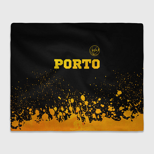 Плед Porto - gold gradient: символ сверху / 3D-Велсофт – фото 1