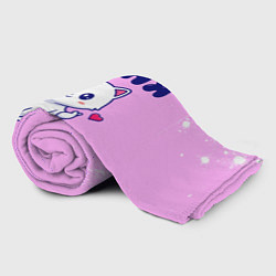 Плед флисовый Таня кошечка с сердечком, цвет: 3D-велсофт — фото 2