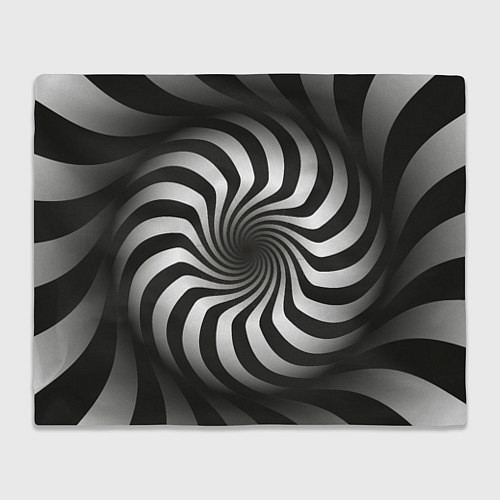 Плед Объёмная спираль - оптическая иллюзия / 3D-Велсофт – фото 1