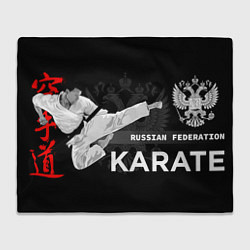 Плед флисовый Russian federation karate, цвет: 3D-велсофт