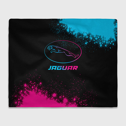 Плед Jaguar - neon gradient / 3D-Велсофт – фото 1