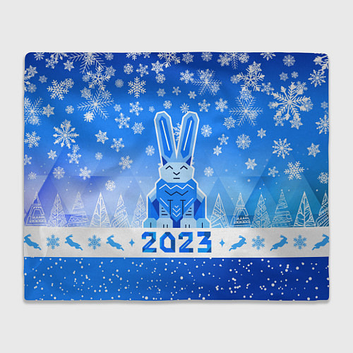 Плед Геометрический кролик 2023 / 3D-Велсофт – фото 1