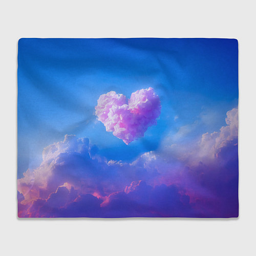 Плед Облако в форме сердца / 3D-Велсофт – фото 1
