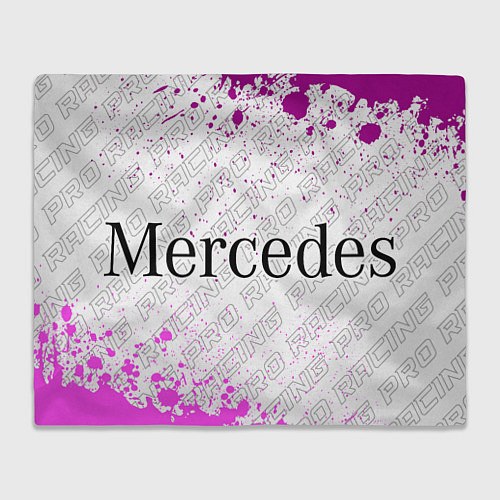 Плед Mercedes pro racing: надпись и символ / 3D-Велсофт – фото 1