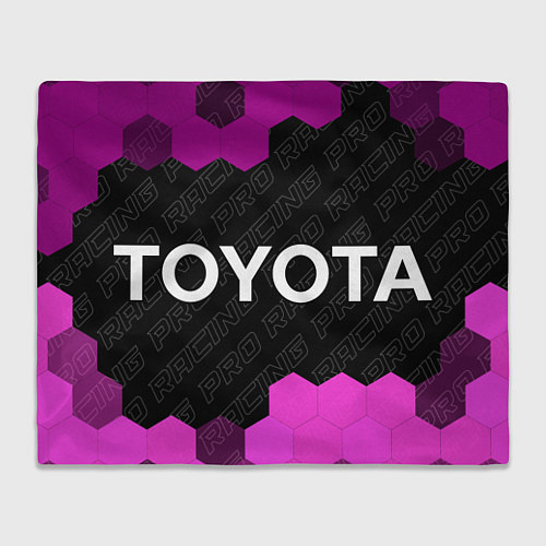 Плед Toyota pro racing: надпись и символ / 3D-Велсофт – фото 1