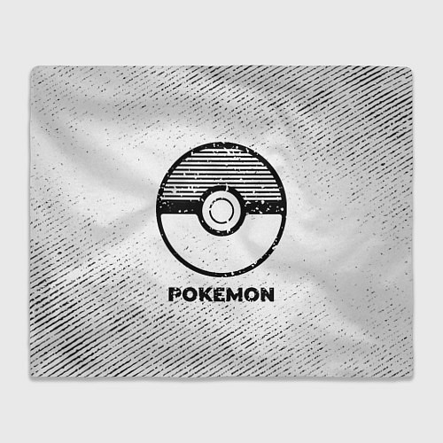 Плед Pokemon с потертостями на светлом фоне / 3D-Велсофт – фото 1
