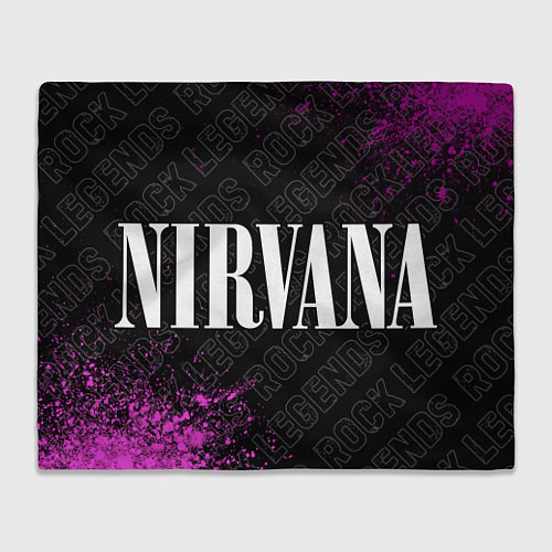 Плед Nirvana rock legends: надпись и символ / 3D-Велсофт – фото 1