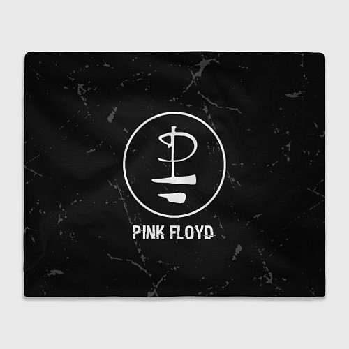 Плед Pink Floyd glitch на темном фоне / 3D-Велсофт – фото 1