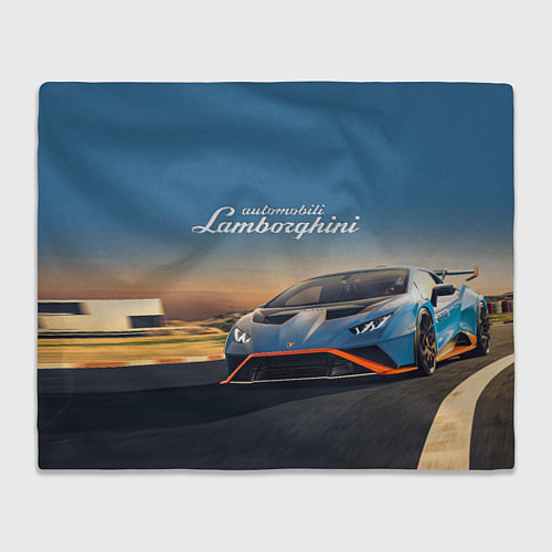 Плед Lamborghini Huracan STO - car racing / 3D-Велсофт – фото 1