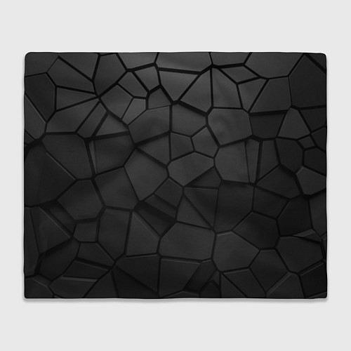 Плед Черные стальные плиты / 3D-Велсофт – фото 1