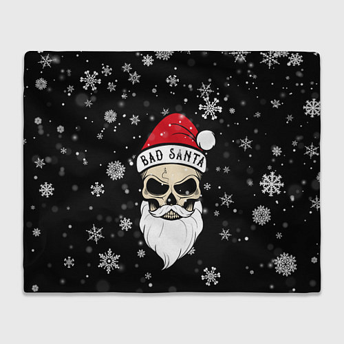 Плед Christmas Bad Santa / 3D-Велсофт – фото 1