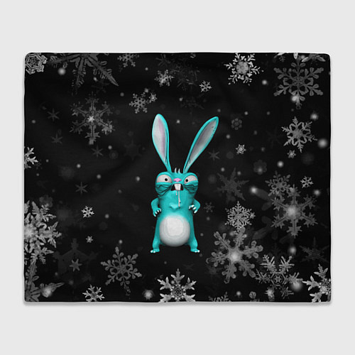 Плед Cheeky rabbit celebrates the new year / 3D-Велсофт – фото 1