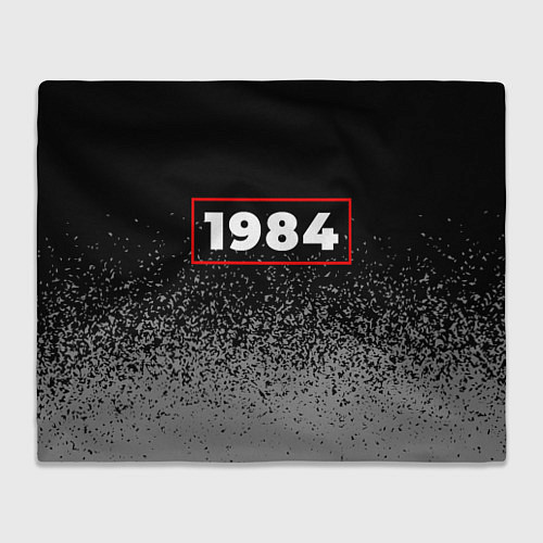 Плед 1984 - в красной рамке на темном / 3D-Велсофт – фото 1