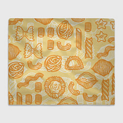 Плед флисовый Макарошки, цвет: 3D-велсофт