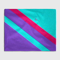 Плед флисовый Аля восьмидесятые FIRM, цвет: 3D-велсофт