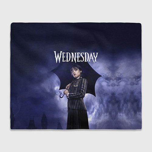 Плед Уэнсдэй Аддамс с зонтиком / 3D-Велсофт – фото 1