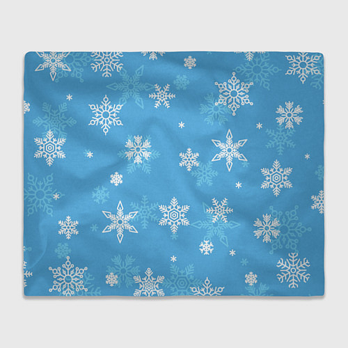 Плед Голубой снегопад / 3D-Велсофт – фото 1