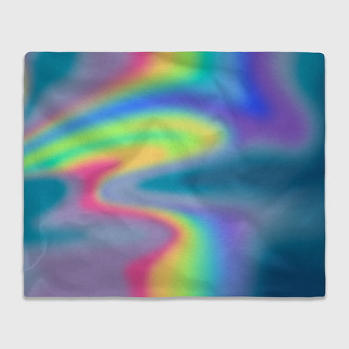 Плед Разноцветные абстрактные полосы под стеклом / 3D-Велсофт – фото 1