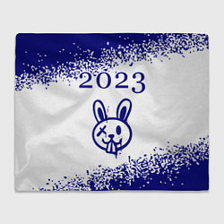 Плед Кролик 2023 в стиле граффити на светлом