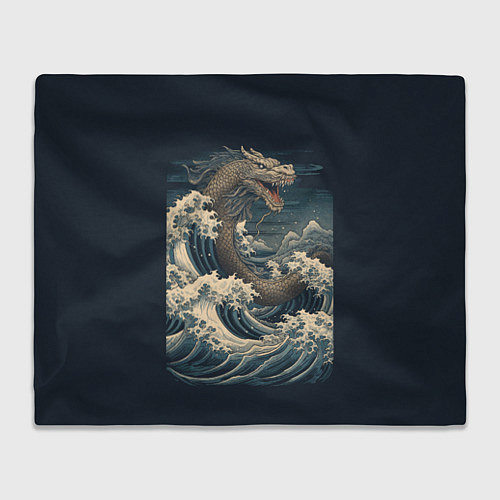 Плед Морской дракон в японском стиле / 3D-Велсофт – фото 1