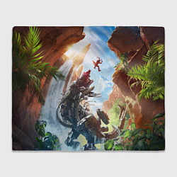 Плед Битва с машиной Horizon call of the mountain