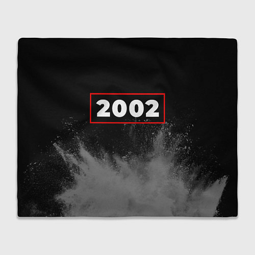 Плед 2002 - в красной рамке на темном / 3D-Велсофт – фото 1