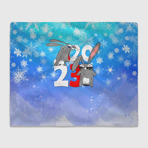 Плед Кролики 2023 года / 3D-Велсофт – фото 1