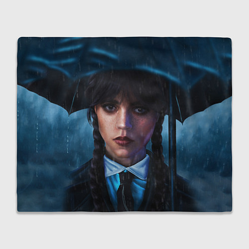 Плед Уэнсдэй под зонтом / 3D-Велсофт – фото 1