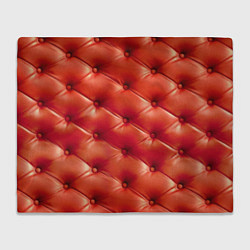 Плед флисовый Quilted furniture leather, цвет: 3D-велсофт