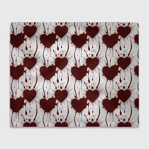 Плед Паттерн разбитое сердце / 3D-Велсофт – фото 1