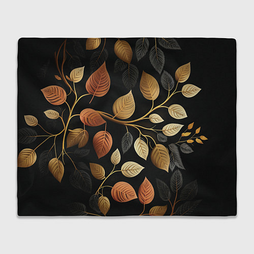 Плед Осеннее настроение - листья / 3D-Велсофт – фото 1