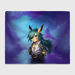 Плед флисовый Genshin Pokеmon, цвет: 3D-велсофт